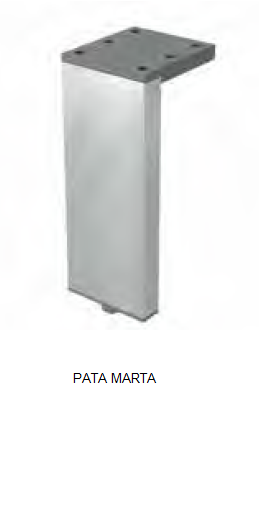 PATAS MARTA CROMO BRILLO 4 uds