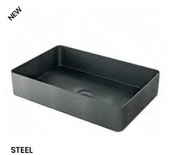 LAVABO STEEL ACERO MATE NEGRO